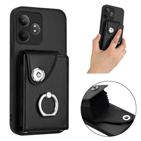 Протиударний чохол Organ Card Bag Ring Holde для Realme GT Neo6/GT 6T 5G - чорний