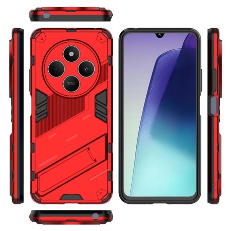 Противоударный чехол Punk Armor для Xiaomi Redmi 14C 4G/Poco C75/Redmi A4 5G - красный