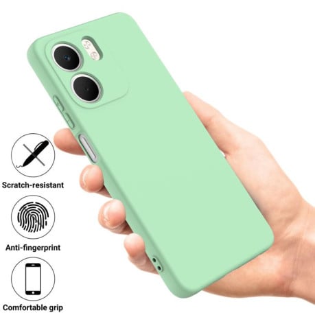 Силіконовий чохол Solid Color Liquid Silicone на OPPO A5x 4G/5G - зелений