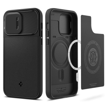 Оригинальный чехол Spigen Optik Armor Mag MagSafe для iPhone 14 Pro Max - Black