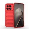Силиконовый чехол Magic Flannel на Xiaomi Redmi K90/Poco F8 Pro — красный