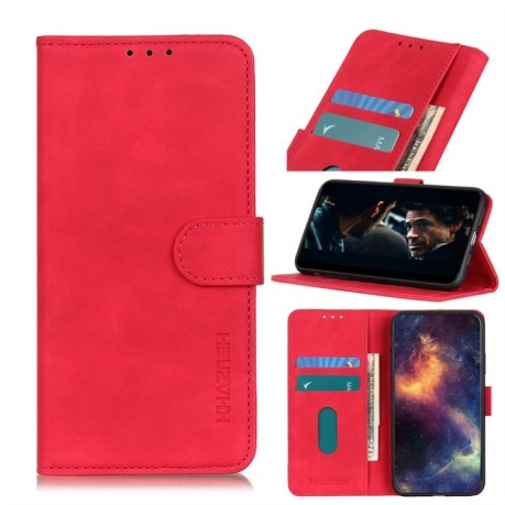 Чехол - книжка Retro на на Samsung Galaxy А71 - красный