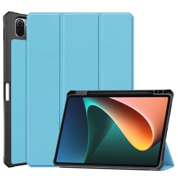 Чехол-книжка Custer Pattern Pure Color на Xiaomi Pad 5 / 5 Pro - голубой