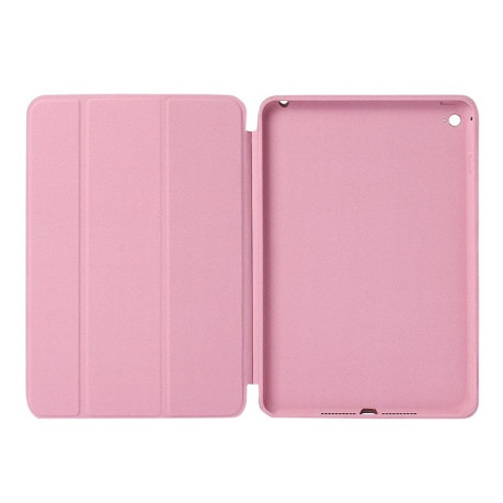 Кожаный чехол-книжка Solid Color на iPad mini 4 - розовый