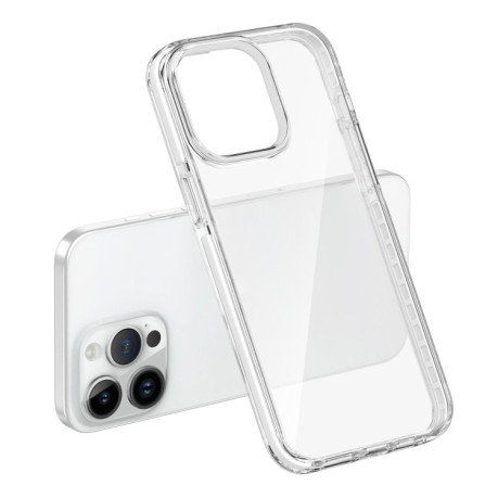 Противоударный чехол Two-color Shockproof для iPhone 15 Pro Max-прозрачно-белый