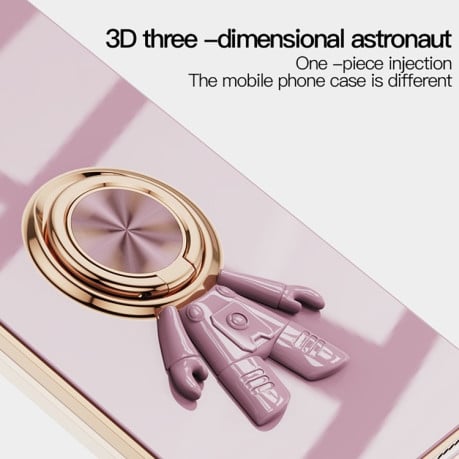 Протиударний чохол 6D Electroplating Astronaut для Xiaomi 12 Lite - рожевий