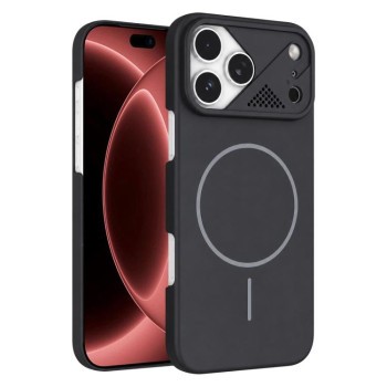 Чохол Ultra-thin Gold Armor PC Magnetic на iPhone 18 Pro Max — чорний