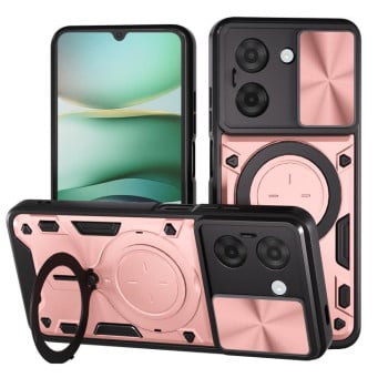 Чохол із шторкою камери CD фактурою та підставкою на Xiaomi Redmi A5 4G Global - золото