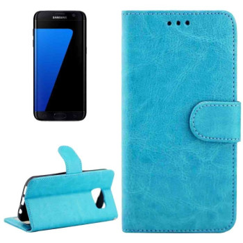 Чехол-книжка Crazy Horse Texture на Samsung Galaxy S7 - синий