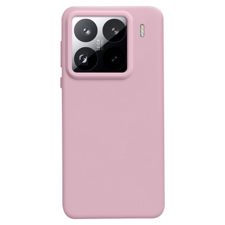Силіконовий чохол Solid Color Liquid на Xiaomi 15 Pro - рожевий