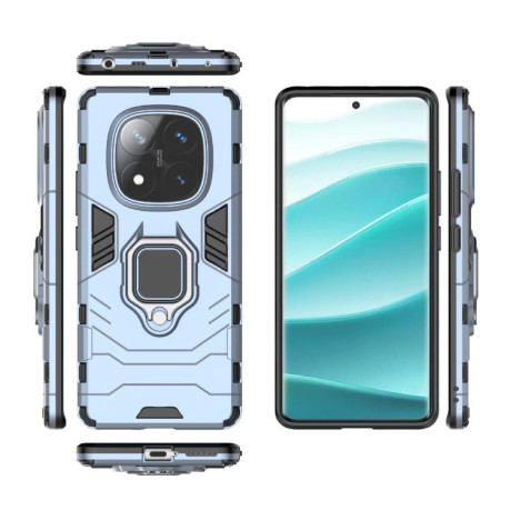 Противоударный чехол HMC 360 Degree Rotating Holder на Redmi Note 14 Pro 4G - синий