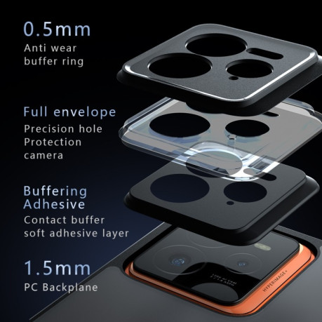 Противоударный чехол Armor Precise Hole PC Hybrid TPU для Realme GT 7 Pro - черный