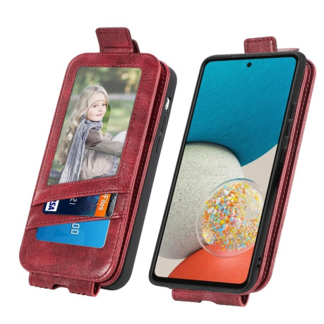 Флип-чехол Zipper Wallet для Samsung Galaxy A53 5G  - красный