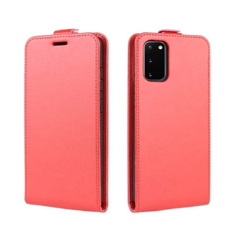 Флип-чехол R64 Texture Single на Samsung Galaxy S20 FE - красный