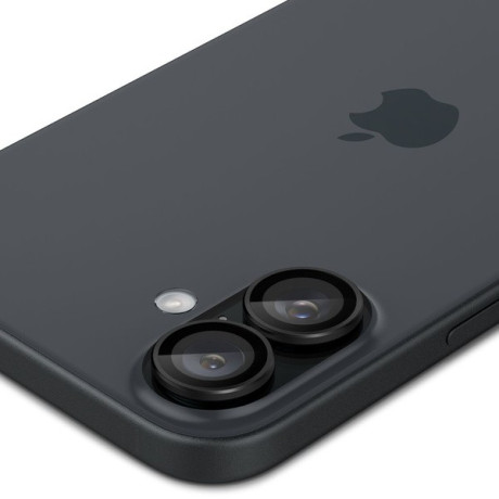 Комплект защитных стекол на камеру Spigen Glass tR EZ Fit Optik Pro для  iPhone 16 Plus - Black