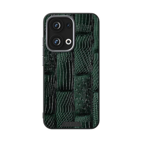 Ультратонкий чохол ABEEL 6D Micro Relief MagSafe Magnetic на OPPO Reno13 Global - зелений