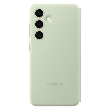 Оригинальный чехол-книжка Samsung Smart View Wallet для Samsung Galaxy S24 - light green (EF-ZS921CGEGWW)