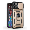 Противоударный чехол Design Sliding Camera для iPhone 11 - золотой