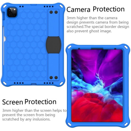 Противоударный чехол Honeycomb Design на iPad 10.9 2022 - синий