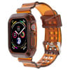 Спортивный ремешок Transparent для Apple Watch Series 8/7 41mm / 40mm / 38mm - коричневый
