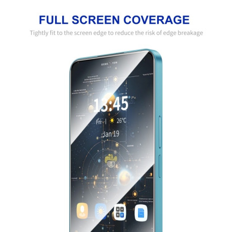 Комплект захисного Скла ENKAY Full Glue High Aluminum-silicon  для Samsung Galaxy A36/A56 - чорне