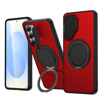 Чехол Escase ShellGod с магнитным кольцом и защитой камеры для Samsung Galaxy A57 5G — красный