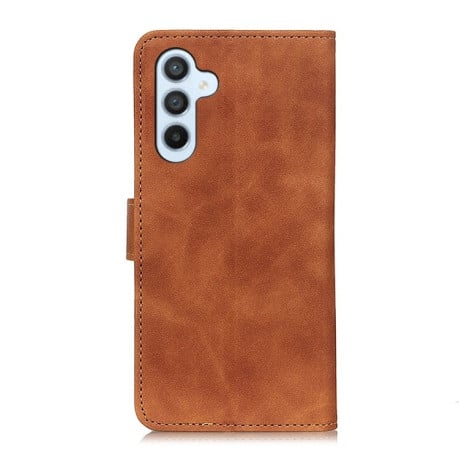 Чехол-книжка KHAZNEH Cowhide Texture на Samsung Galaxy A16 5G - коричневый