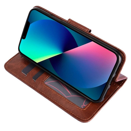 Чохол-книжка Crystal Texture для iPhone 14 Pro Max - пурпурно-червоний