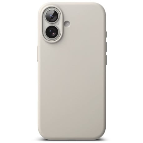 Оригінальний силіконовий чохол Ringke Silicone Magnetic з MagSafe на iPhone 17 - Beige