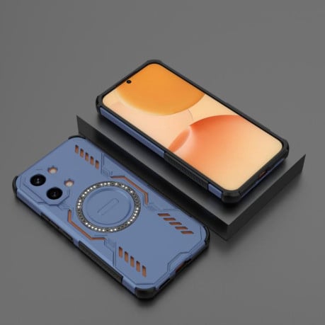 Протиударний чохол Butterfly Armor з MagSafe на Xiaomi Redmi Turbo 5 Max / Poco X8 Pro Max — синій