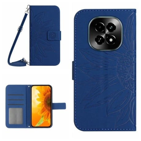 Чехол-книжка Skin Feel Sun Flower для Realme C63 5G - синий