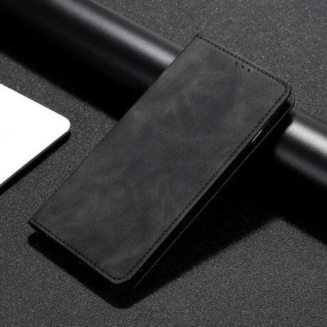 Чохол-книжка Retro Skin Feel Business Magnetic на Xiaomi Redmi Poco C55/Redmi 12C/11A - чорний