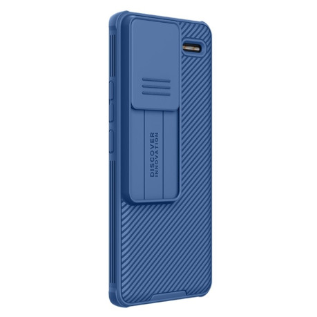 Ударозащитный чехол NILLKIN CamShield Pro на Xiaomi Redmi Note 13 Pro+ - синий
