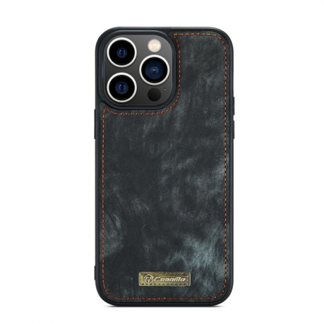 Чехол-кошелек CaseMe 008 Series Zipper Style на iPhone 15 Pro - черный