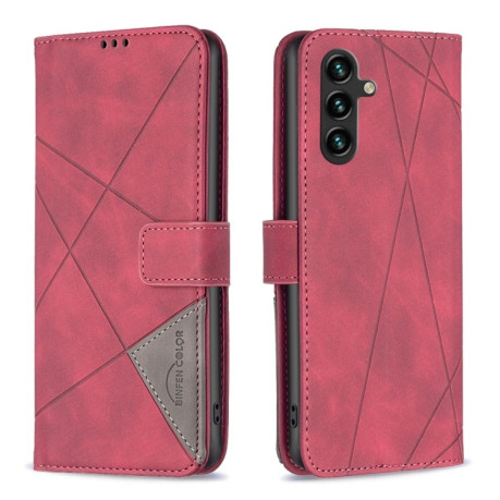 Чехол-книжка Rhombus Texture для Samsung Galaxy A56 5G - красный