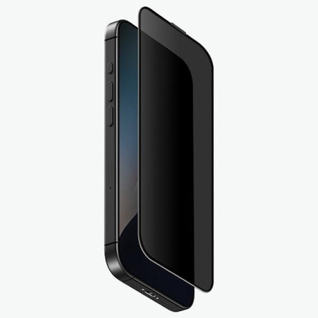 Захистне скло Uniq Optix Privacy with privacy applicator для iPhone 16 Plus - чорне