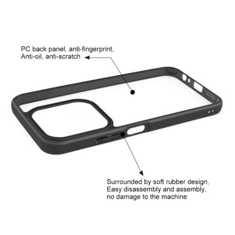 Чохол Frosted PC на Xiaomi Redmi 15C 5G/4G EU 173mm/Poco C85 5G - чорний