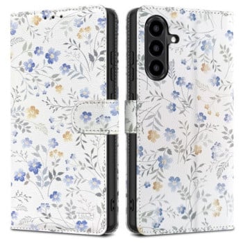 Чохол-книжка Tech-Protect Wallet для Samsung Galaxy A56 5G - White Daisies