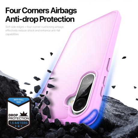 Чехол DUX DUCIS Yind Series TPU Hybrid PC на Samsung Galaxy A36 5G / A56 5G - розовый