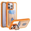 Чохол протиударний Card Bag Holder Acrylic Hybrid для iPhone 16 Pro - помаранчевий