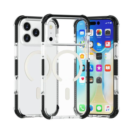 Противоударный чехол Acrylic Magsafe для iPhone 17 Pro - черный