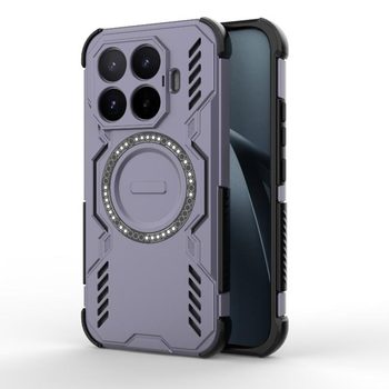 Противоударный чехол Butterfly Armor с MagSafe на Xiaomi 17T 5G Global — фиолетовый