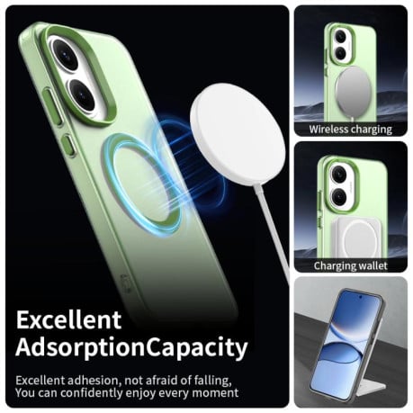 Протиударний чохол MagSafe Holder PC Hybrid на Xiaomi Poco F7 - зелений