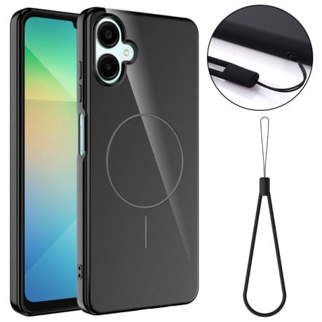Чехол Glossy глянцевый с MagSafe на Samsung Galaxy A07 4G - черный