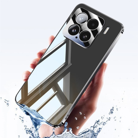 Противоударный чехол Electroplating Ice Crystal Airbag Full Coverage Shockproof для Xiaomi 15 - серебристый