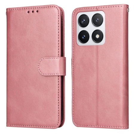 Чохол-книжка Stitching Calf Texture для Xiaomi 14T Pro - рожеве золото