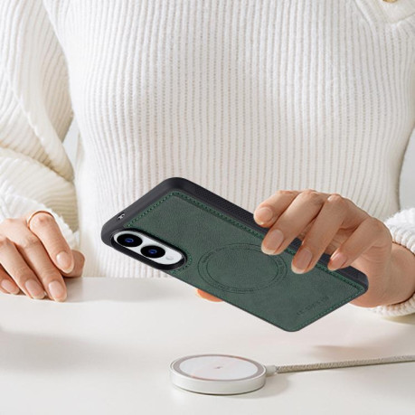 Чохол LC.IMEEKE Magsafe для Samsung Galaxy S25 Edge 5G - зелений