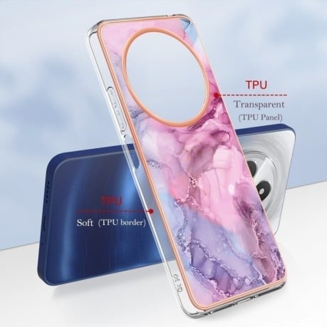 Протиударний чохол Electroplating IMD для Xiaomi Redmi 14C 4G/Poco C75/Redmi A4 5G - Pink