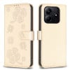 Чохол-книжка Four-leaf Clasp Embossed на Xiaomi Redmi Note 14 5G/Poco M7 Pro 5G - золотий