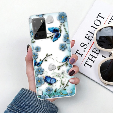 Силіконовий чохол Painted на Samsung Galaxy Note 20 - Chrysanthemum Butterfly